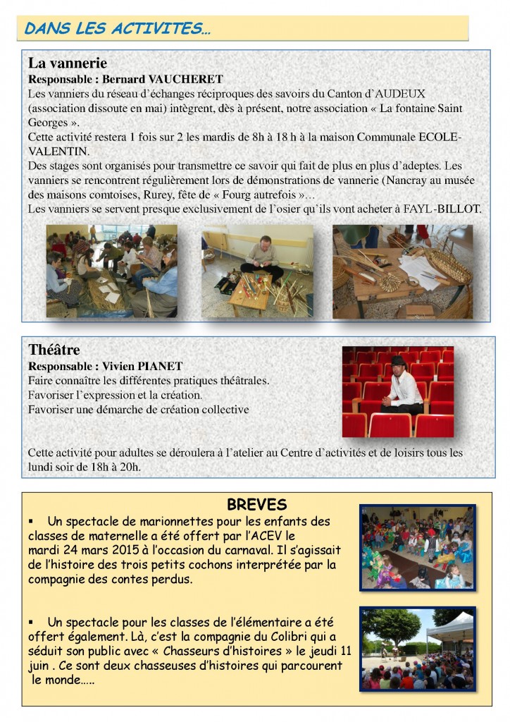 Journal des adhérents page 2