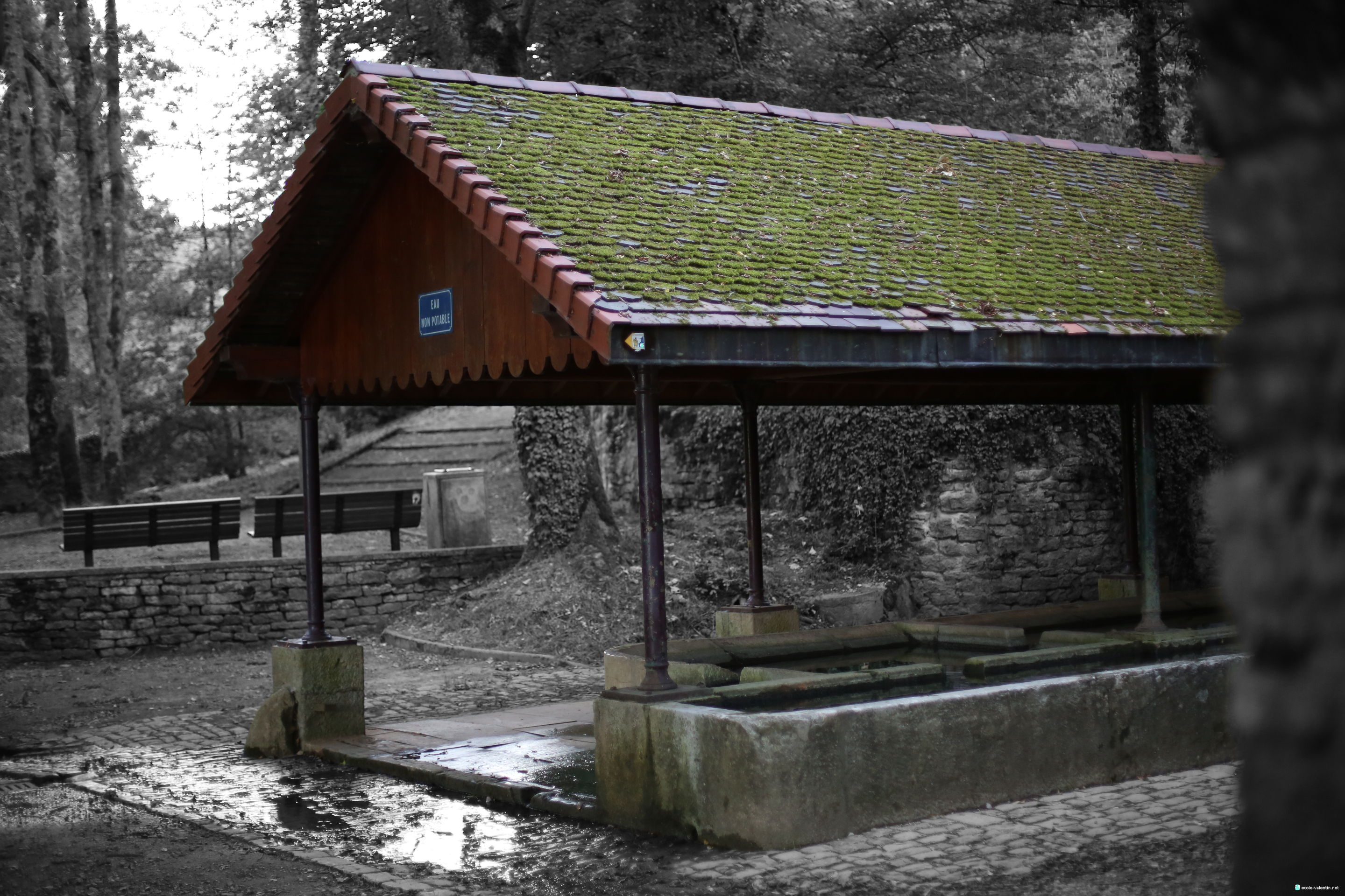 Photo de la Fontaine Saint Georges à Ecole Valentin